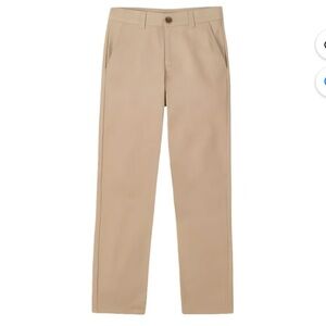 Izod School Uniform Boys Flat Front Tough Cotton Stretch Khaki Size 18 Set of 2